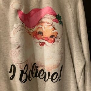 “I BELIEVE” Santa sweatshirt
